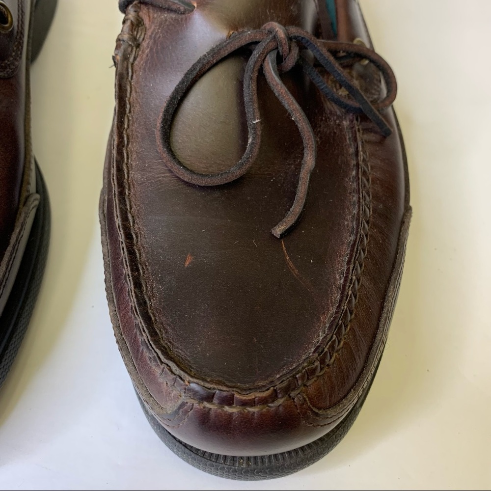 Men’s Bass Caddis Leather Boat Shoes - Picture 6 of 10